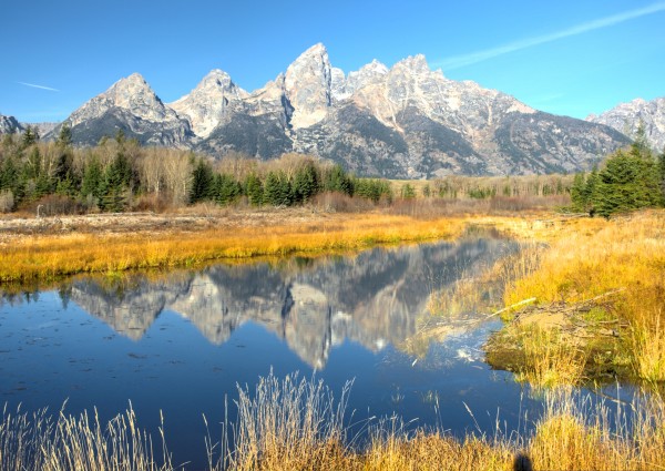 Beavers View of Tetons by Dennis Blum